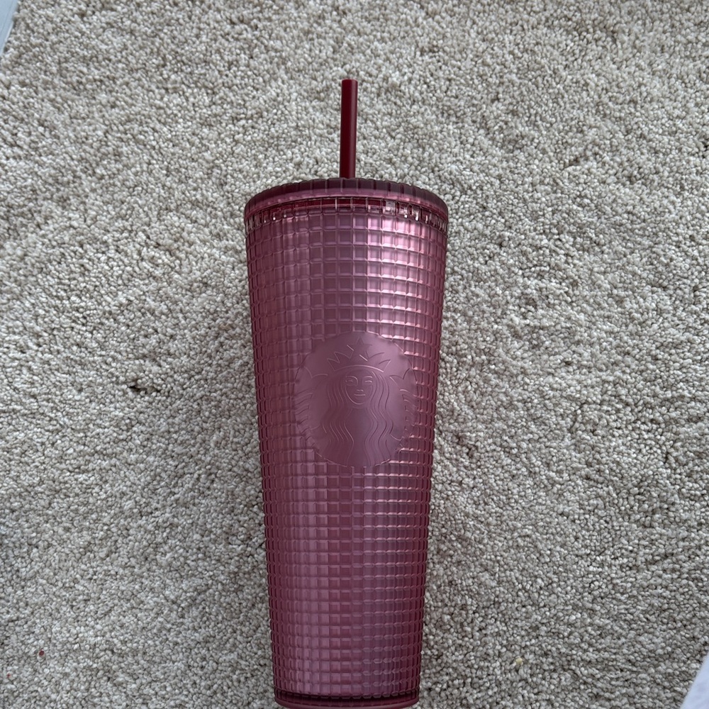 Starbucks Rose Tumbler with Lid and Straw